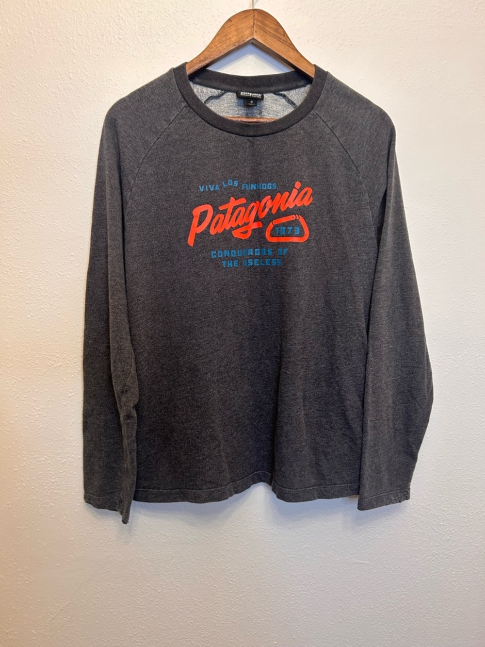 Patagonia Splitter Script Lightweight Crew Neck Sweatshirt Pullover